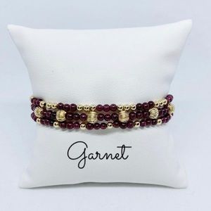 14k Gold Filled Bracelets  / gemstone ....